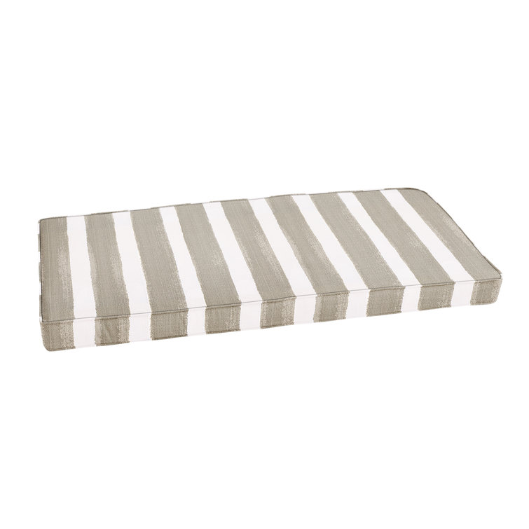 Striped best sale bench cushion